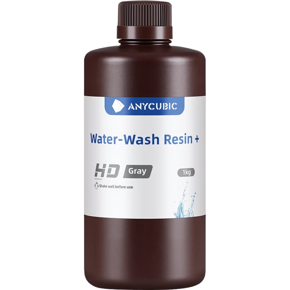 Фотополімерна смола ANYCUBIC Water-Wash Resin+ 1 кг Gray (SSXGY-104D) Тип пластика фотополімерна смола