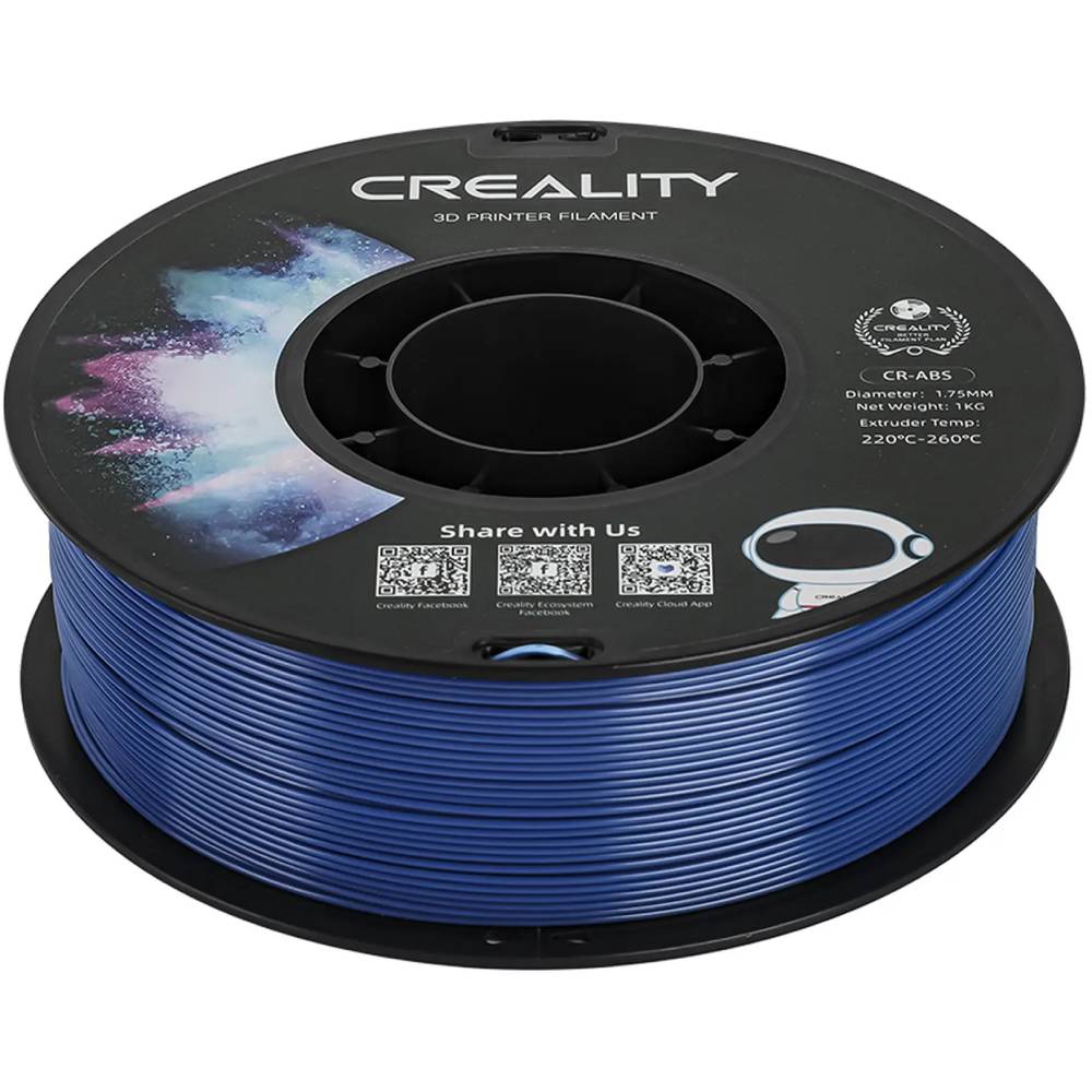 Пластик для 3D принтера CREALITY ABS 1кг 1.75мм Blue (3301020036) Діаметр нитки, мм 1.75