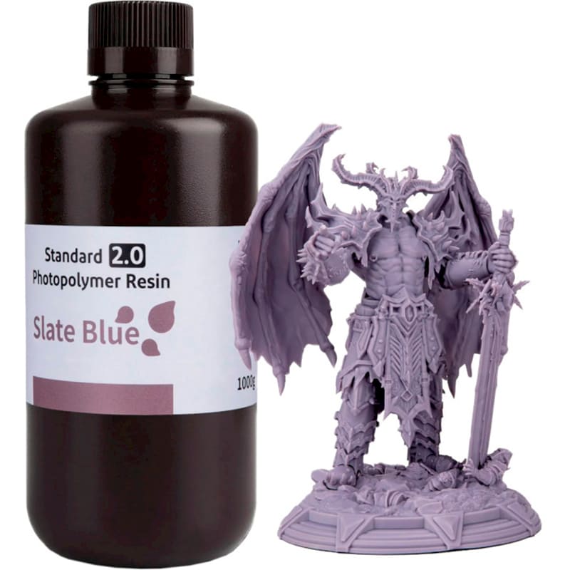 Фотополимерная смола 3D ELEGOO Standard 2.0 Resin 1 кг Slate Blue (50.103.0137) Фотополимерная смола 3D ELEGOO Standard 2.0 Resin 1 кг Slate Blue (50.103.0137)