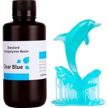 Фотополімерна смола 3D ELEGOO Standard Resin 1 кг Clear Blue (50.103.0016)