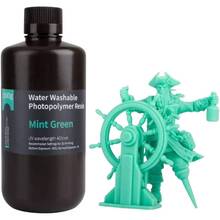 Фотополимерная смола 3D ELEGOO Water Washable Resin 1кг Green Mint (50.103.0020)