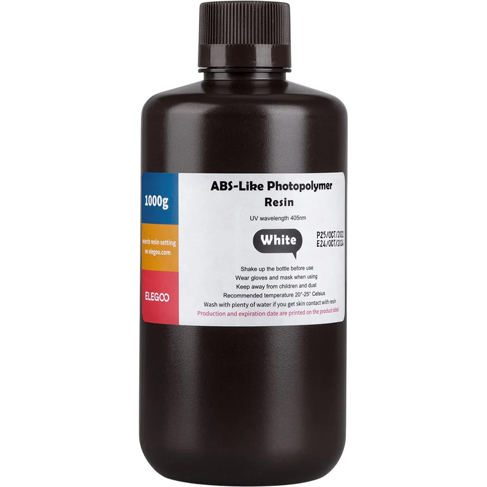 Фотополимерная смола ELEGOO ABS-like 1кг White (50.103.0095) Фотополимерная смола ELEGOO ABS-like 1кг White (50.103.0095)