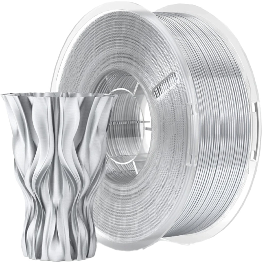 Пластик для 3D принтера ELEGOO PLA Filament 1кг 1.75мм Silvery (50.203.0111) Додатково технологія друку FDM (Fused deposition modeling)