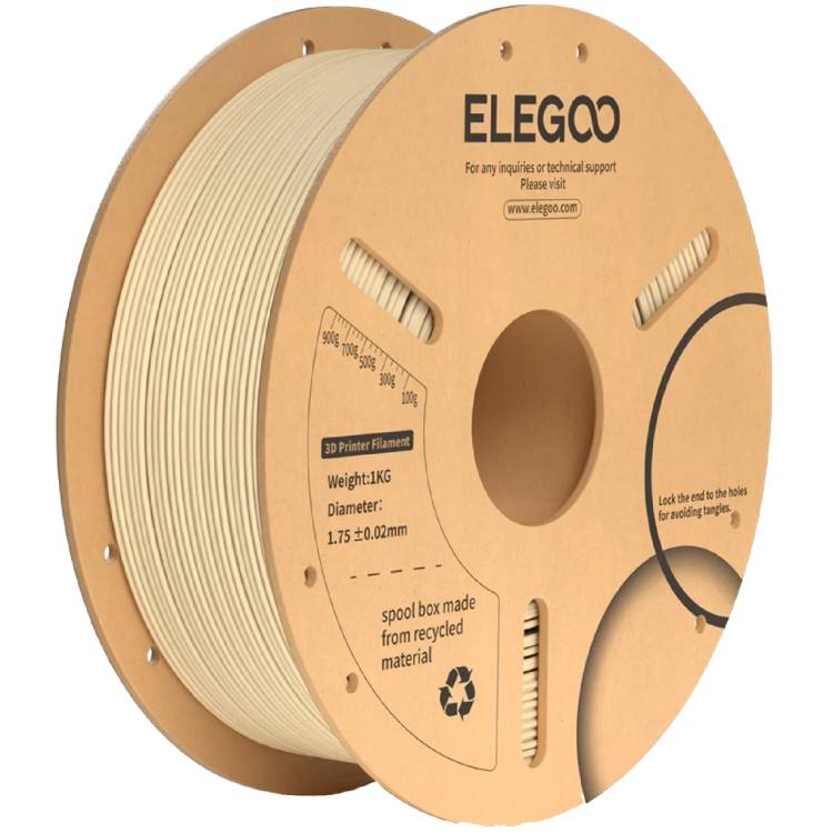 Пластик для 3D принтера ELEGOO PLA Plus Filament 1 кг 1.75 мм Beige (50.203.0235)