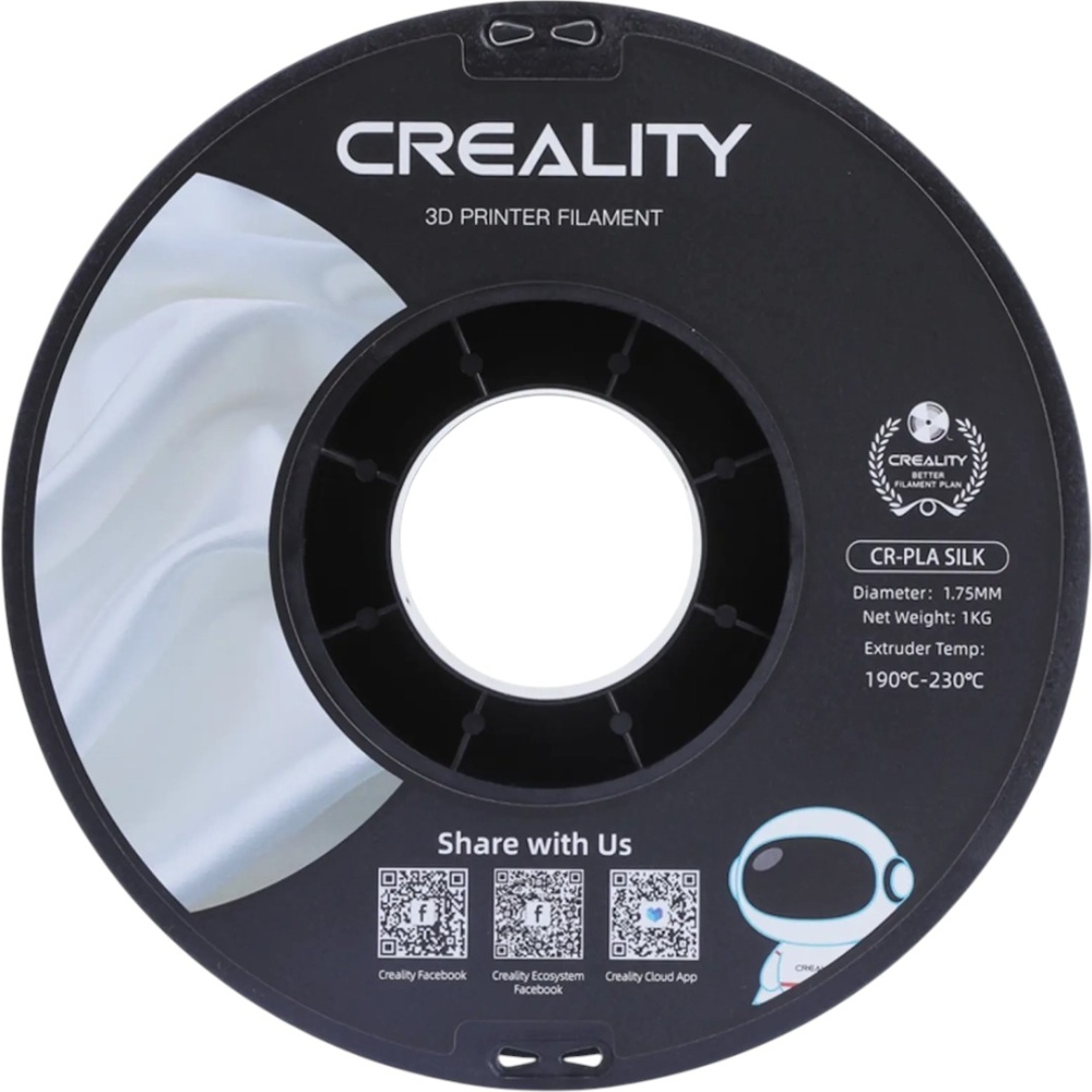 Пластик для 3D принтера CREALITY PLA Silk 1кг 1.75мм Multicolor (3301120003) Температура плавления 190 - 230