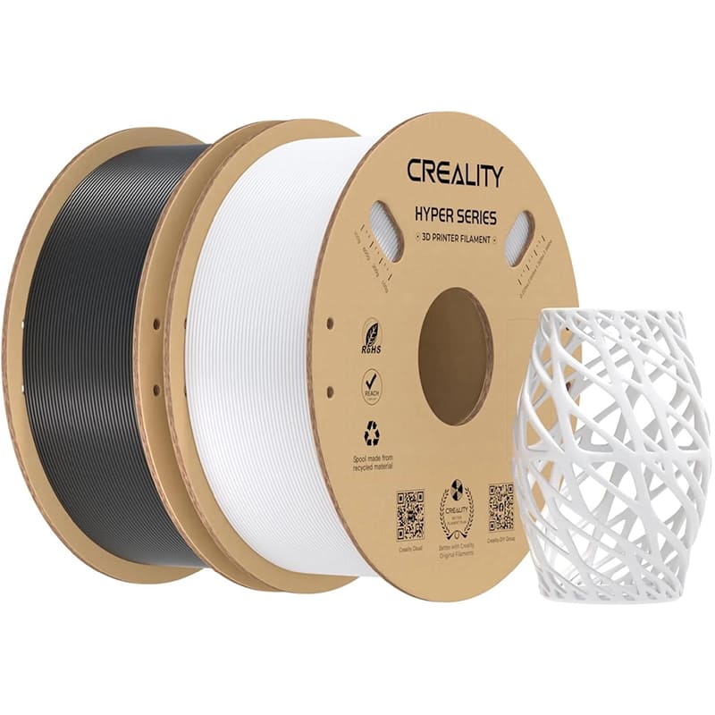 Пластик для 3D принтера CREALITY Hyper PETG 1.75 мм 2 x 1 кг Black/White (3301030075)