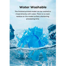 Фотополимерная смола CREALITY HALOT Water Washable Resin 1 кг Clear Blue (3302010055)