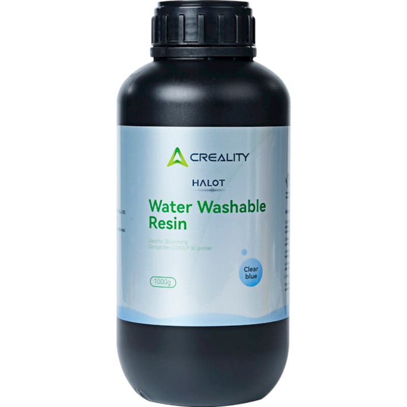 Фотополимерная смола CREALITY HALOT Water Washable Resin 1 кг Clear Blue (3302010055)
