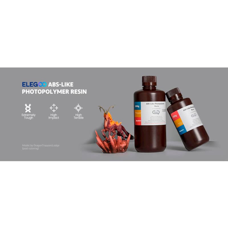 Фотополимерная смола ELEGOO ABS-like 2 кг Clear (50.103.0174) Тип пластика фотополимерная смола