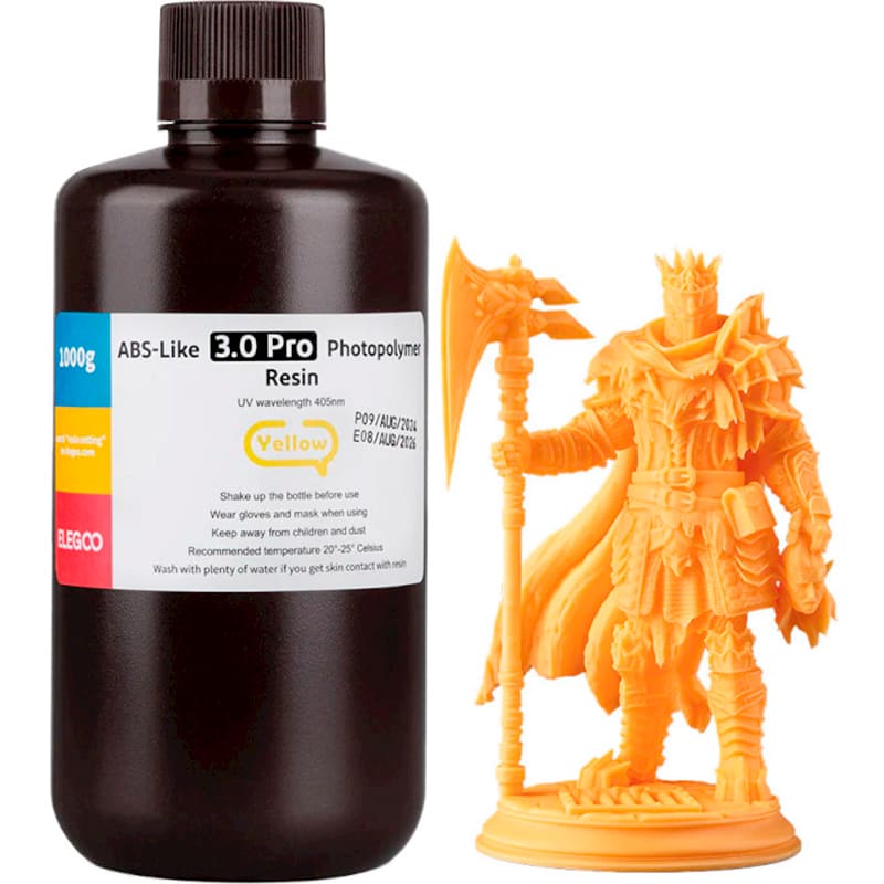 Фотополимерная смола ELEGOO ABS-like 3.0 pro 1 кг Yellow (50.103.0257)