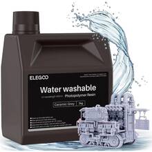 Фотополимерная смола 3D ELEGOO Water Washable Resin 2 кг Gray (50.103.0127)
