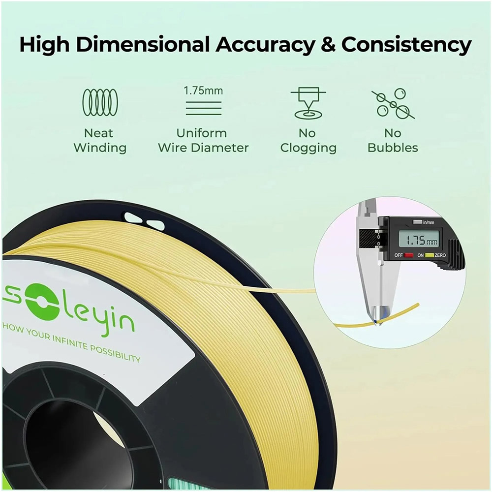 Пластик для 3D принтера Creality Soleyin Ultra PLA Filament 1 кг Rosehip (3301010509) Кількість в упаковці 1