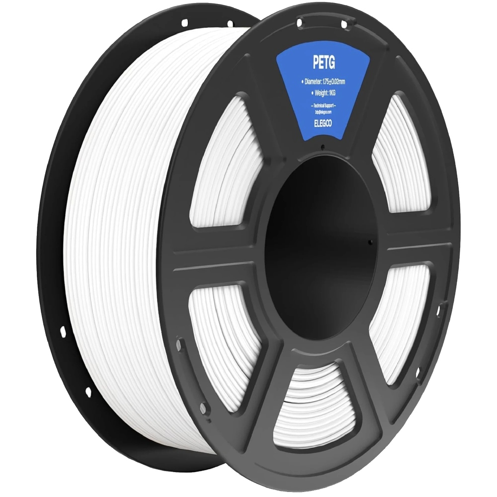Пластик для 3D принтера ELEGOO PETG 1кг 1.75мм White (50.203.0386)