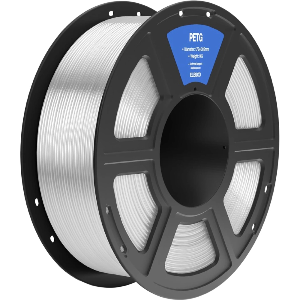 Пластик для 3D принтера ELEGOO PETG 1кг 1.75мм Transparent (50.203.0394)