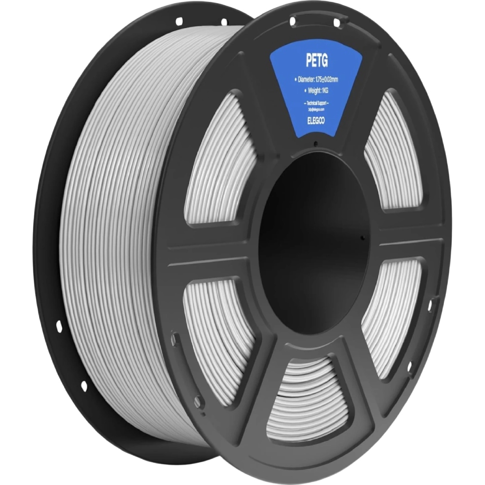Пластик для 3D принтера ELEGOO PETG 1кг 1.75мм Gray (50.203.0391)