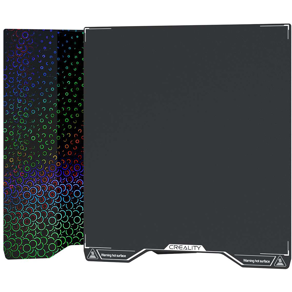 Накладка для платформы CREALITY Dual-Sided printing PET Kaleidoscope (4004090159) Дополнительно Совместимые модели: CREALITY Hi; Размеры товара: 280x265 мм; Тип покрытия: PET + PEI