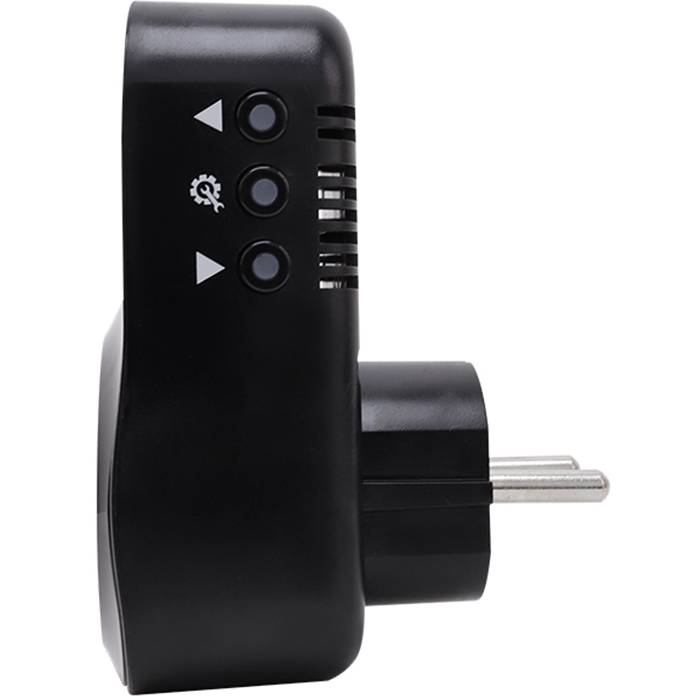 Реле напруги COLORWAY 16A/3680W 150V-210V/230V-280V DS4 Black (CW-VR16-04D) Максимальна потужність 3.68