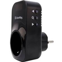 Реле напруги COLORWAY 16A/3680W 150V-210V/230V-280V DS4 Black (CW-VR16-04D)