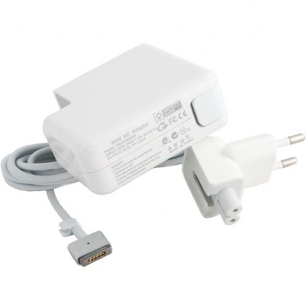 Блок живлення POWERPLANT для ноутбука APPLE 220V 16.5V 60W 3.65A MagSafe 2 (AP60KMAG2)