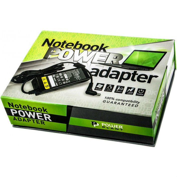 Блок живлення POWERPLANT для ноутбука HP 220V 19.5V 65W 3.33A 4.5x3.0 wall mount (WM-HP65G4530) Вихідний струм 3.33
