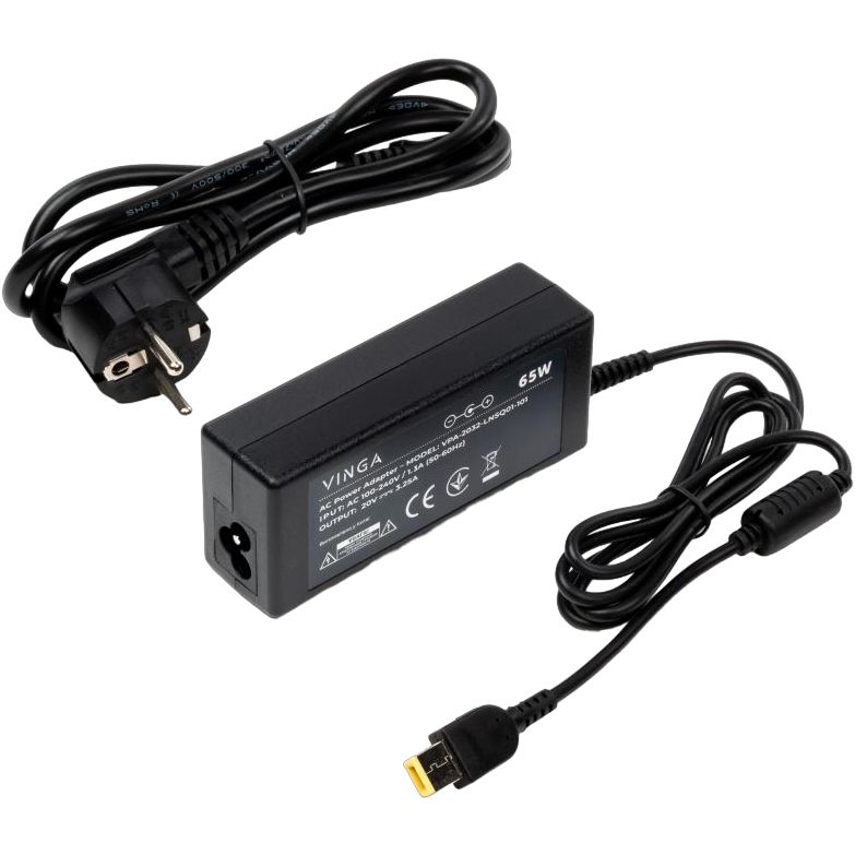 Блок питания VINGA для ноутбука Lenovo 65W 20V 3.25А square with pin (VPA-2032-LNSQ01-101) Тип совместимый