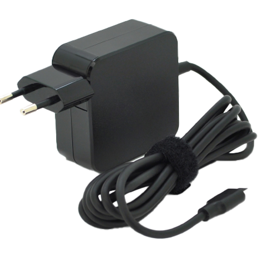 Блок живлення MERLION для ноутбуків ASUS 65W Black (LAS65/Type-C)