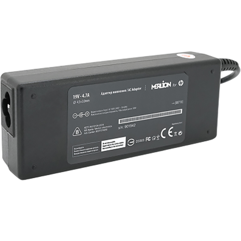 Блок живлення MERLION для ноутбука HP 19V 4.74A 90Вт (LHP90/19-4.5*3,0) Тип сумісний