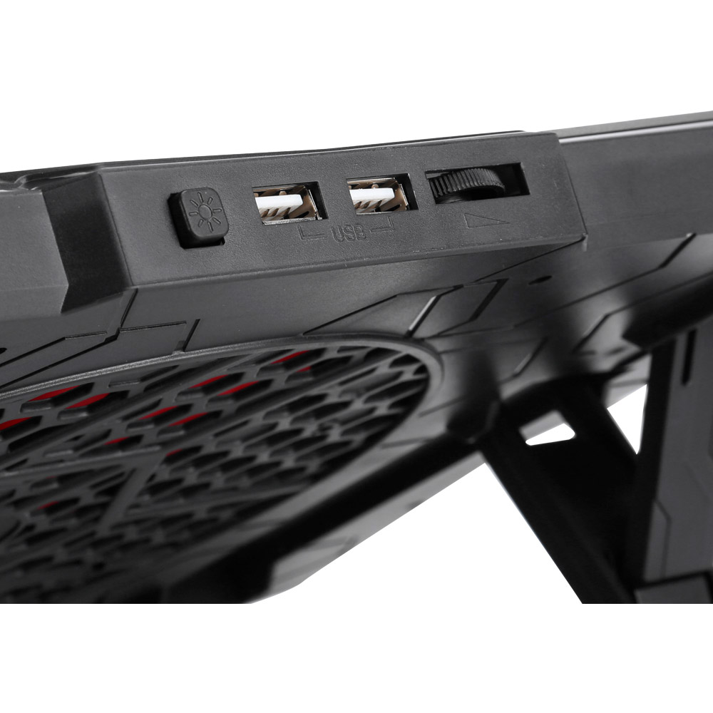 Підставка для ноутбука MARVO FN-40 RGB-LED Black Особливості USB хаб