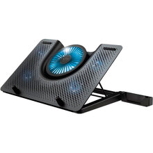 Підставка для ноутбука TRUST GXT 1125 Quno 17.3" BLUE LED Black (23581)