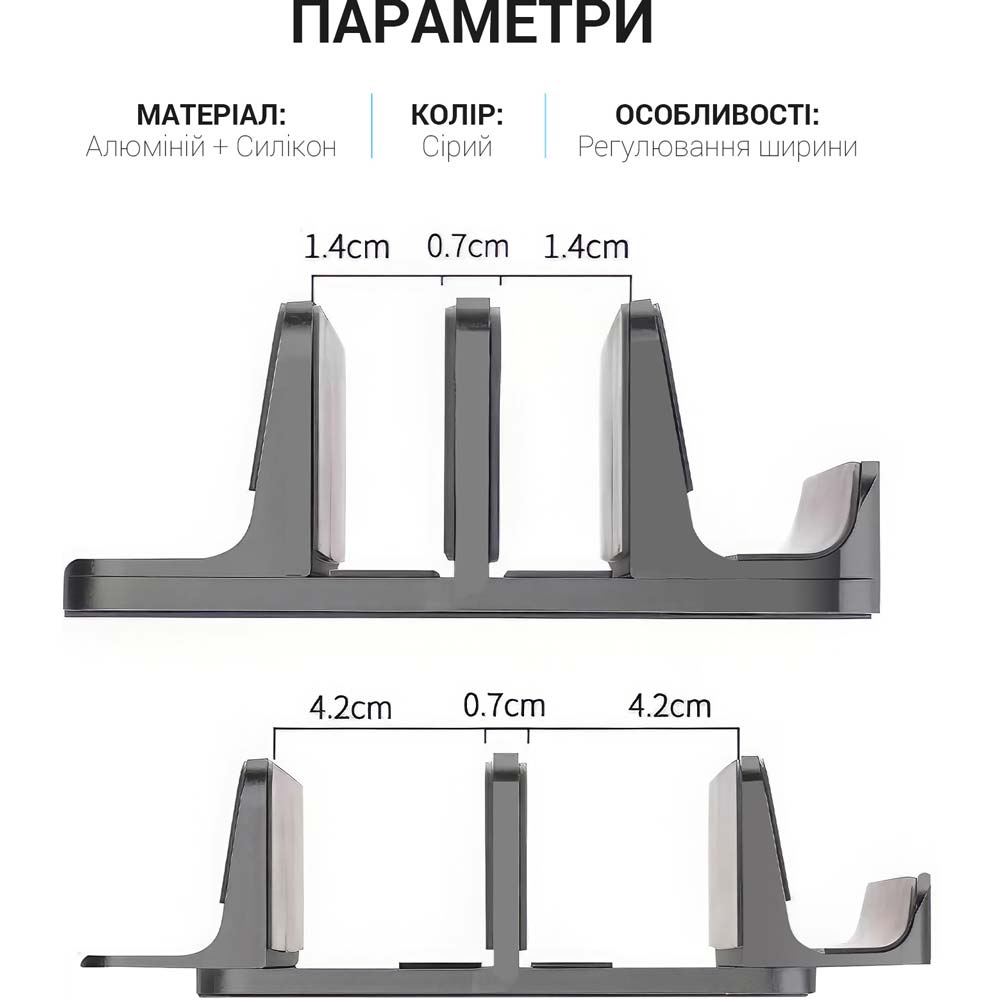 Фото Підставка для ноутбука OFFICEPRO LS730G Aluminium alloys Grey (LS730G)