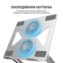 Підставка для ноутбука OFFICEPRO Aluminium alloys Grey (LS121G)