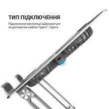 Подставка для ноутбука OFFICEPRO Aluminium alloys Grey (LS121G)