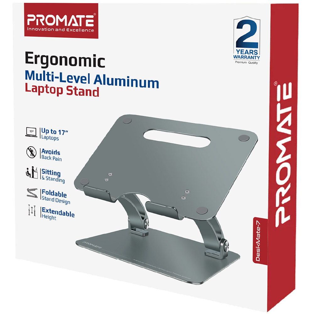 Подставка для ноутбука PROMATE Deskmate-7 Grey (deskmate-7.grey) Вес 764