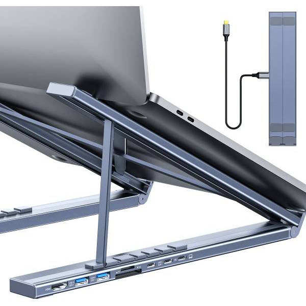 Внешний вид Подставка CHOETECH USB-C 7-в-1 (HUB-M48-GY)