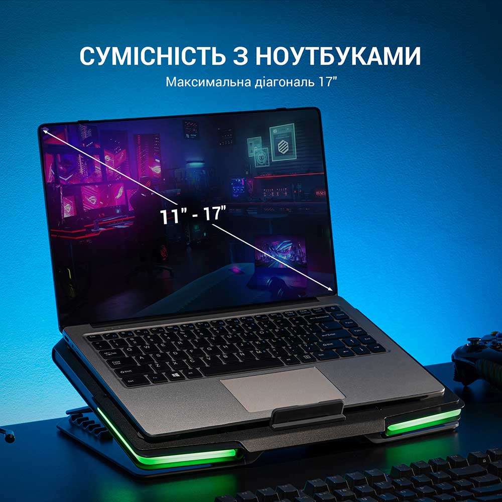 В интернет магазине Подставка для ноутбука GAMEPRO CP1540 RGB