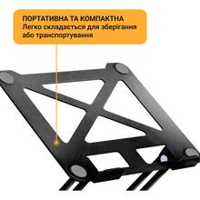 Підставка для ноутбука OFFICEPRO LS380B Black Steel