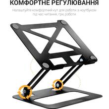 Підставка для ноутбука OFFICEPRO LS380B Black Steel