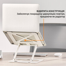 Підставка OFFICEPRO LS380W White Steel