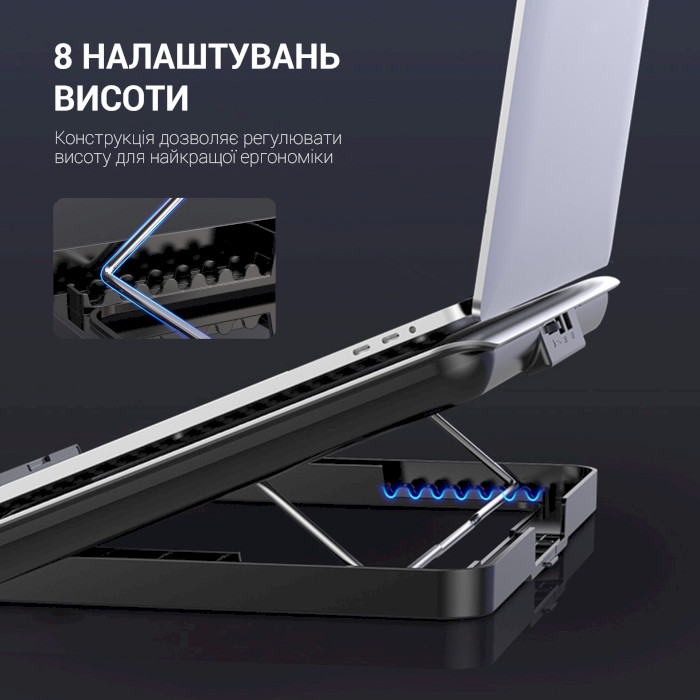 Зображення Підставка для ноутбука OFFICEPRO CP620 Silver