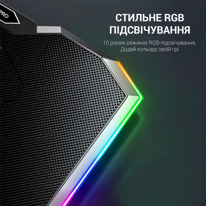 Подставка для ноутбука GAMEPRO CP870 Black Материал пластик