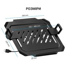 Настольное крепление-Подставка для ноутбука OFFICEPRO RGB LH474B 12-17" Black