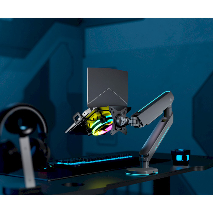 Фото 15 Настольное крепление-Подставка для ноутбука OFFICEPRO RGB LH474B 12-17" Black