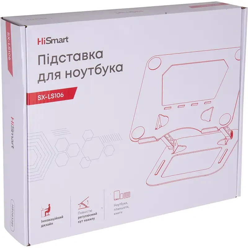 Зовнішній вигляд Підставка для ноутбука HISMART SX-LS106 (HS083281)