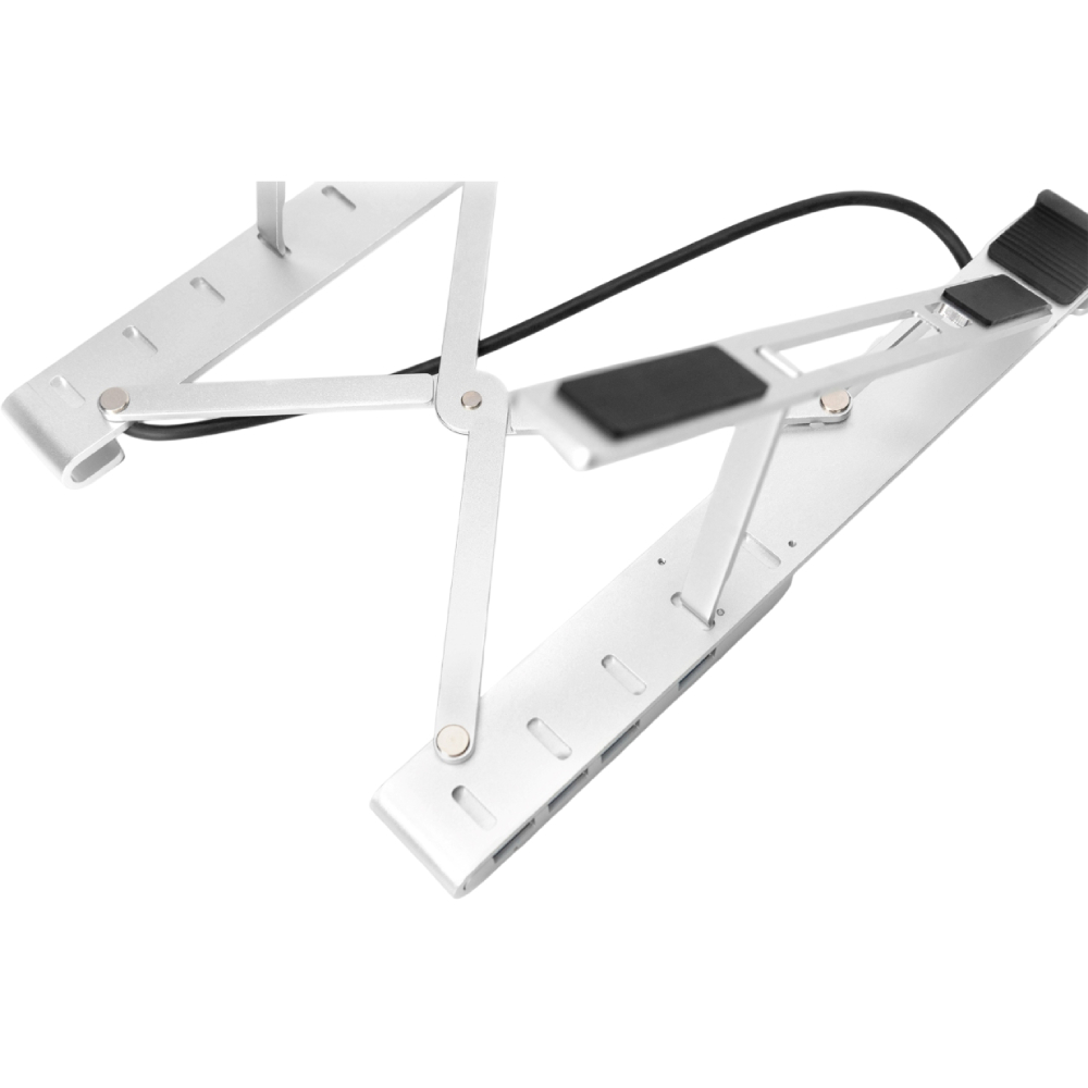 Подставка для ноутбука DIGITUS Variable Notebook Stand Silver (DA-90424) Особенности USB хаб