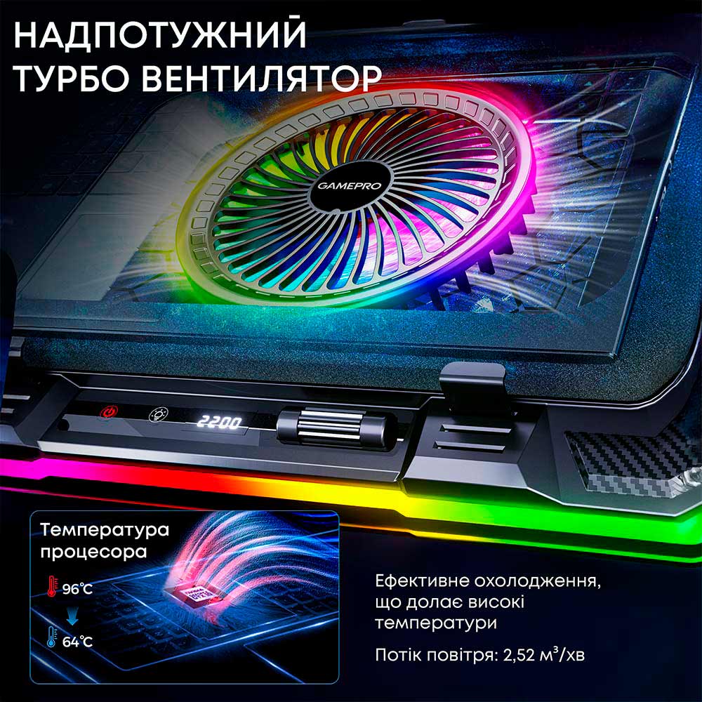 Фото Підставка для ноутбука GAMEPRO CP950