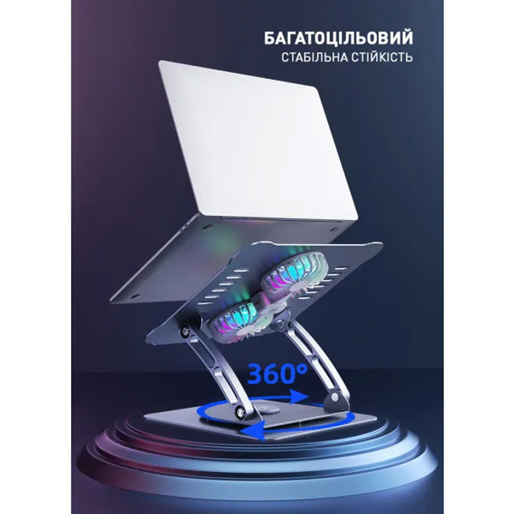 Подставка для ноутбука DYXON FIX COOLING 3 Silver (DXNLSFC3S) Количество разъемов USB 2.0 1