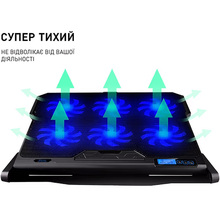 Подставка для ноутбука DYXON FIX COOLING 4 Black (DXNLSFC4B)