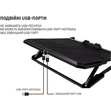 Подставка для ноутбука DYXON FIX COOLING 4 Black (DXNLSFC4B)