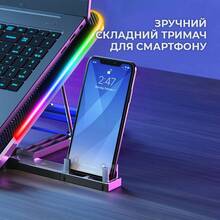 Подставка для ноутбука DYXON FIX COOLING 8 Black (DXNLSFC8B)
