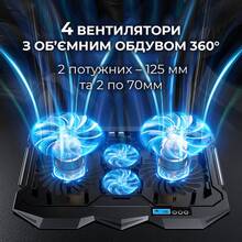 Подставка для ноутбука DYXON FIX COOLING 10 Black (DXNLSFC10B)